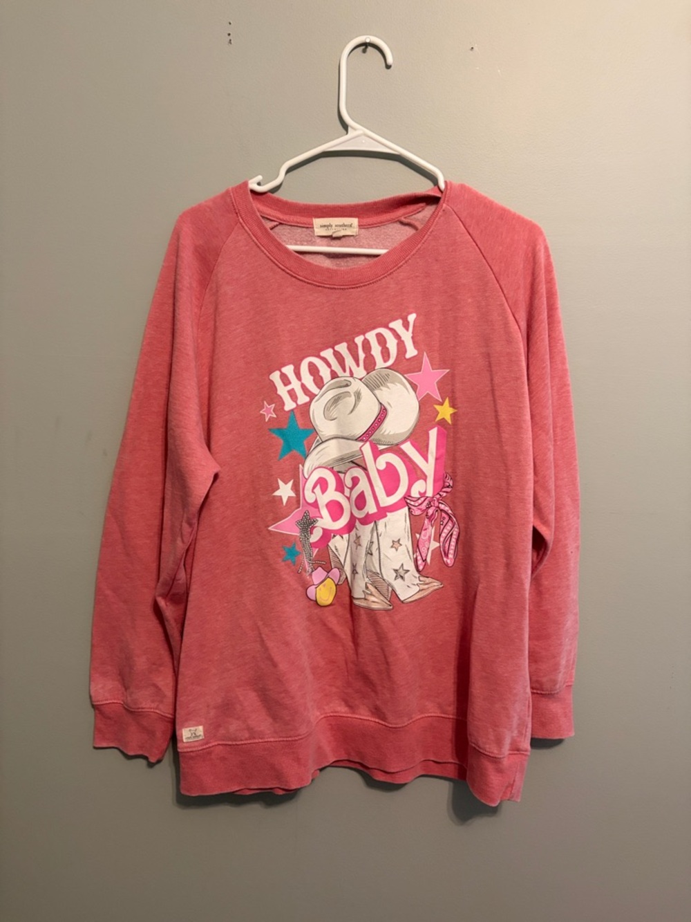 Simply Southern Pink Crewneck Sweatshirt